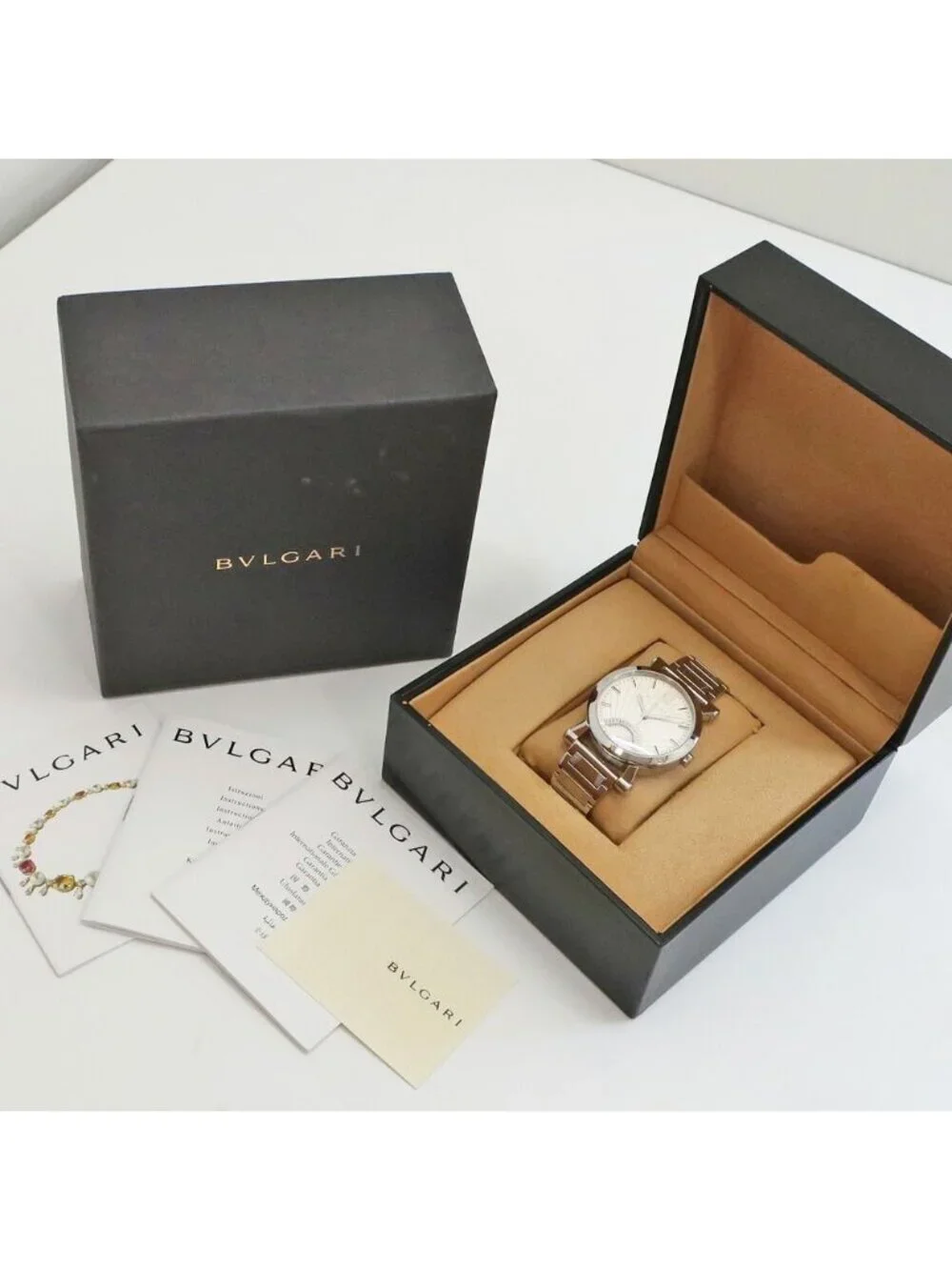 Bvlgari Ten Finished Sotirio Retrograde SS Silver Automatic Watch